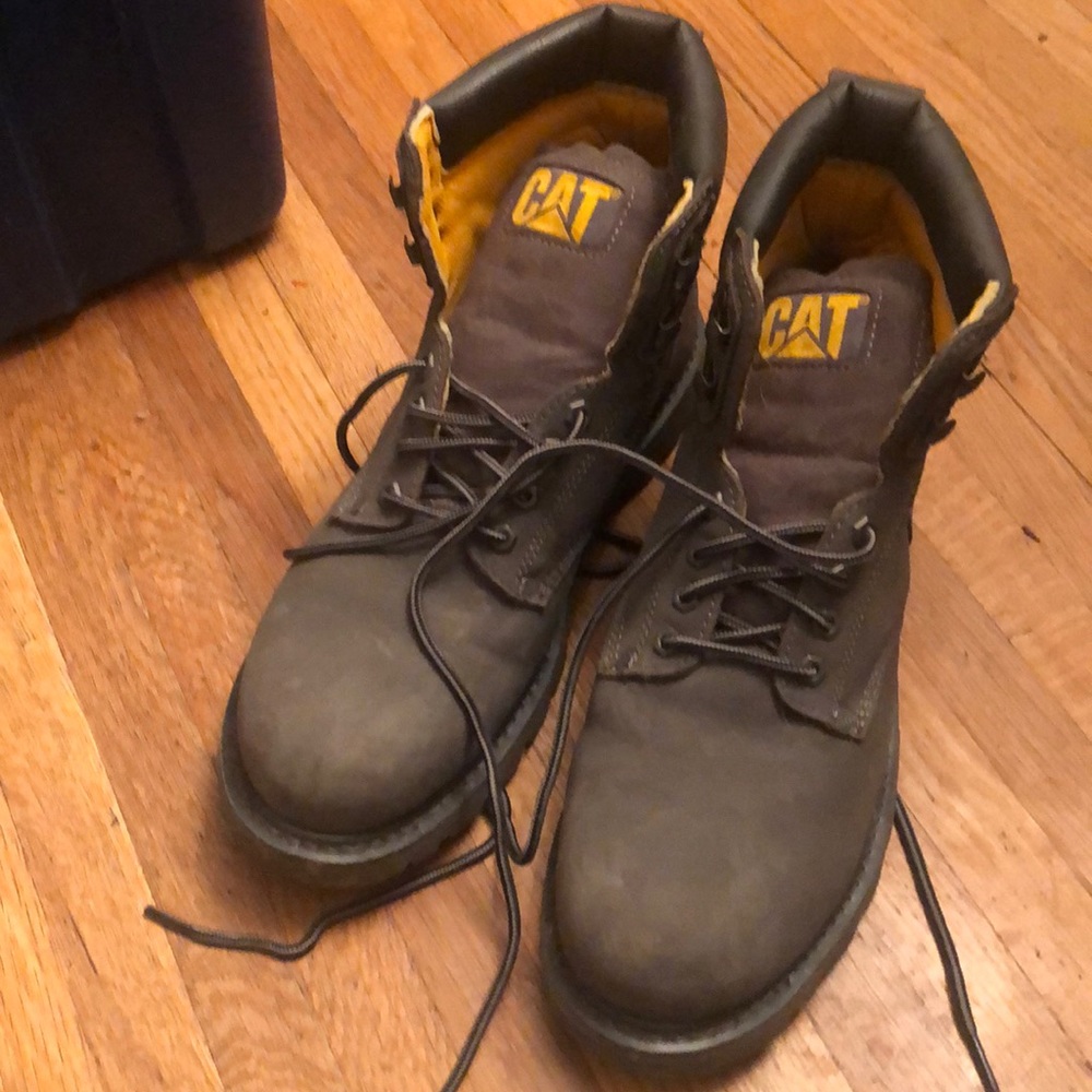 CAT STEEL TOE WORK BOOTS